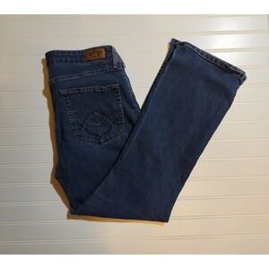 Signature Levi Strauss Modern Bootcut Jeans Womens 14S Dark Wash Y2K Western